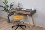 Bureau Milano Melamine Antraciet Pine