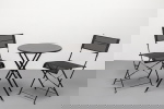 Kare Design Vouwtafel Balcony Zwart Ø 60cm