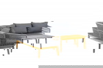 Fjôrd Loungeset Chania Naturel/Grijs Acaciahout