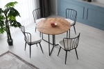 Eettafel Yaprak Melamine Atlantic Pine