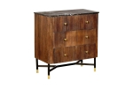 Sidetable Japandi Bruin met Marmer - Giga Meubel