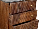 Sidetable Japandi Bruin met Marmer - Giga Meubel