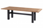 Hartman Sophie Yasmani Tuintafel Naturel/Zwart Teak 240cm