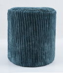 Poef Ribbed Blauw - Giga Living