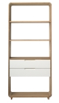 Boekenkast Amalfi Naturel/Wit - Giga Living