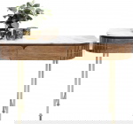 Kare Design Sidetable Grace Wit Marmer/Bruin 100cm