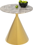 Kare Design Bijzettafel Rita Marmer/Goud Ø50cm