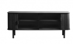Tv-meubel Cavo Zwart Eiken 160cm - Giga Living