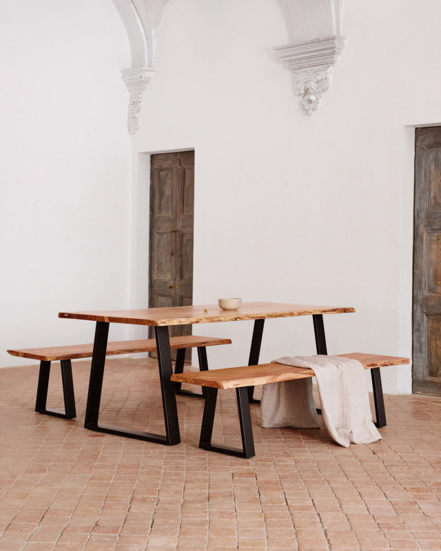 Kave Home Tafel Alaia Massief Acaciahout Naturel 220x100cm