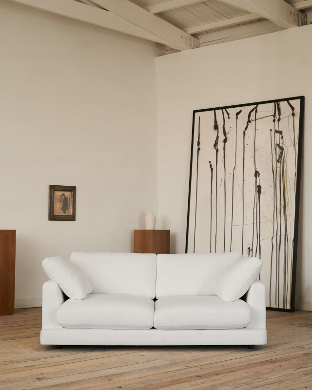 Kave Home 3-zitsbank Gala Wit 210cm