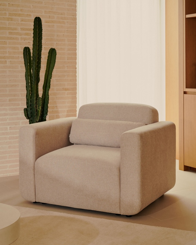 Kave Home Fauteuil Neom Modulair Beige