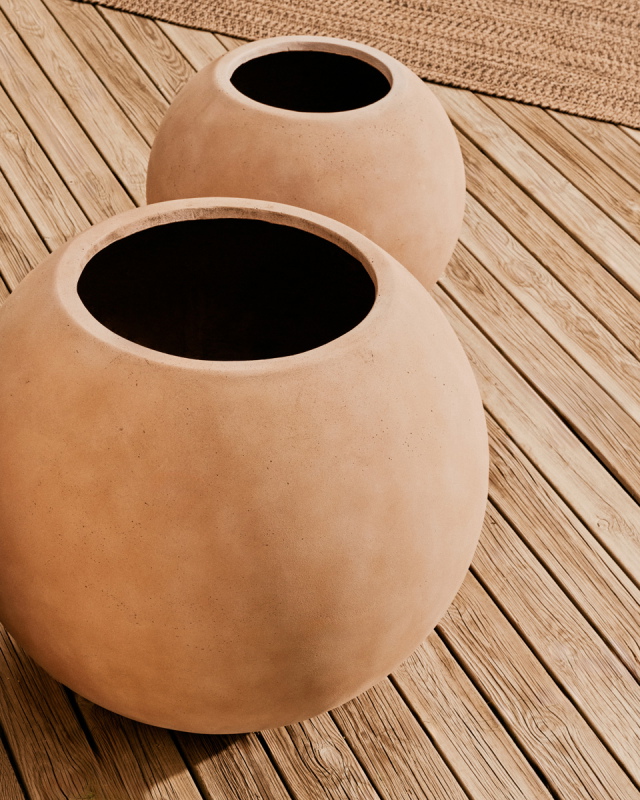 Kave Home Bloempot Solna Terracotta-Effect Ø66cm