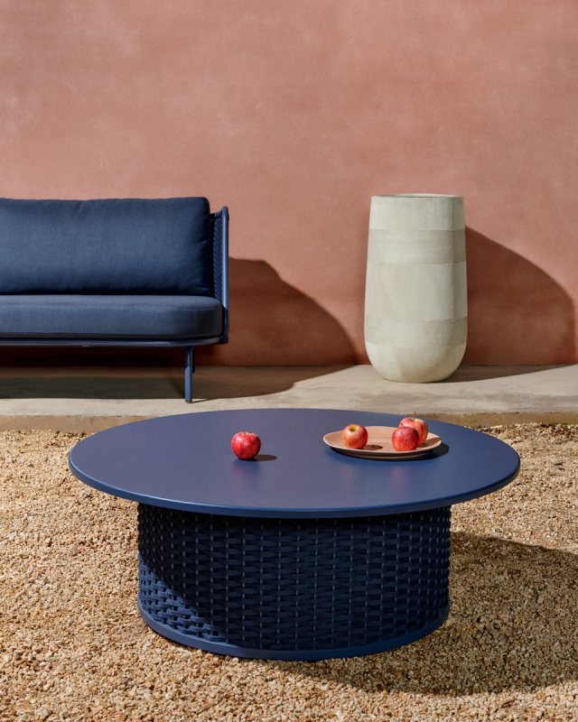 Kave Home Salontafel Sedalis Outdoor Blauw Ø99cm