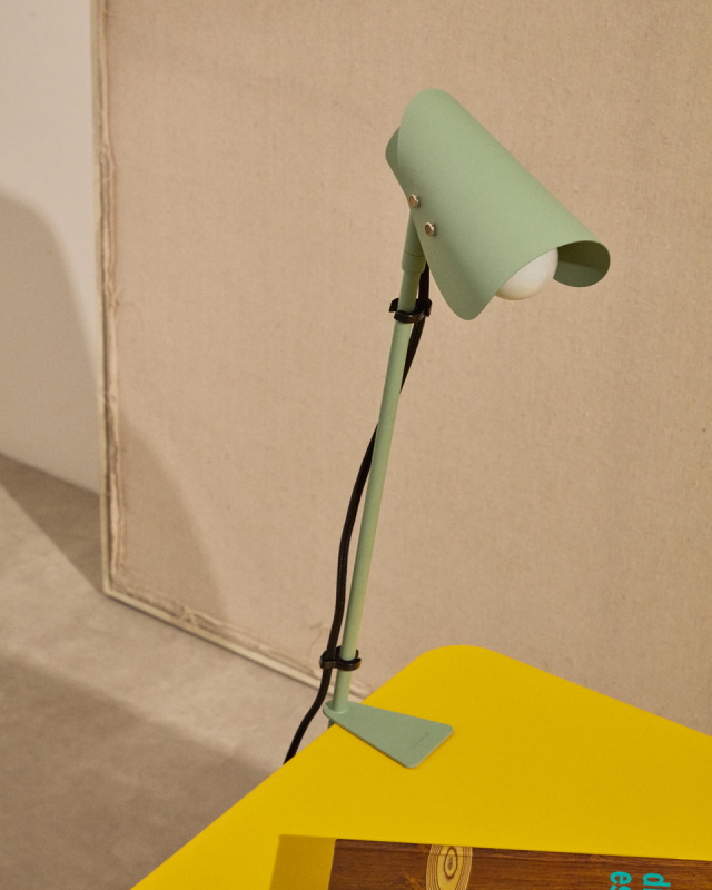 Kave Home Bureaulamp Jula Groen met Klem