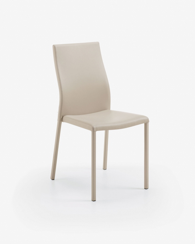 Kave Home Eetkamerstoel Abelle Kunstleer Beige