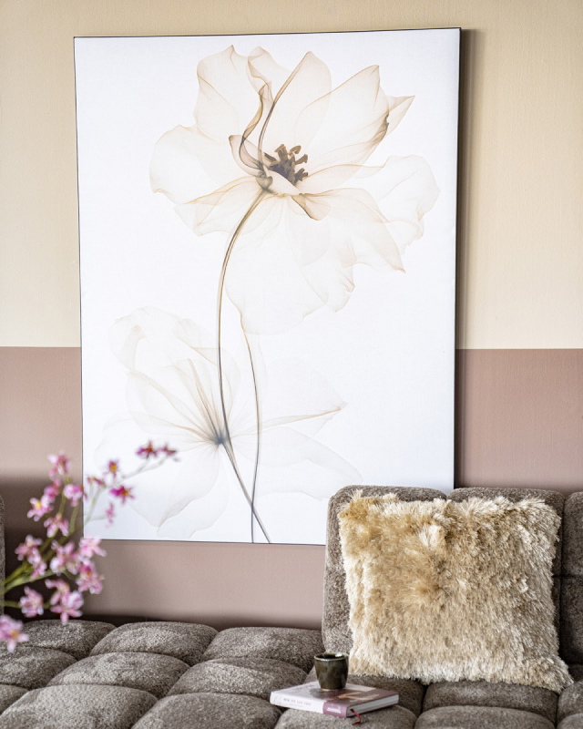 Urban Cotton Wandkleed White Flowers Small 80x110cm
