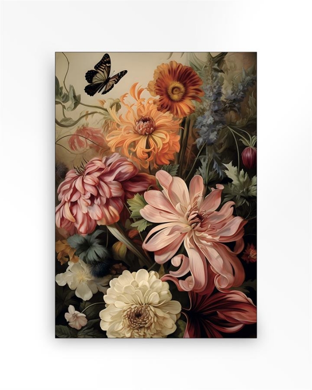 Urban Cotton Wandkleed Vintage Flowers Small 80x110cm