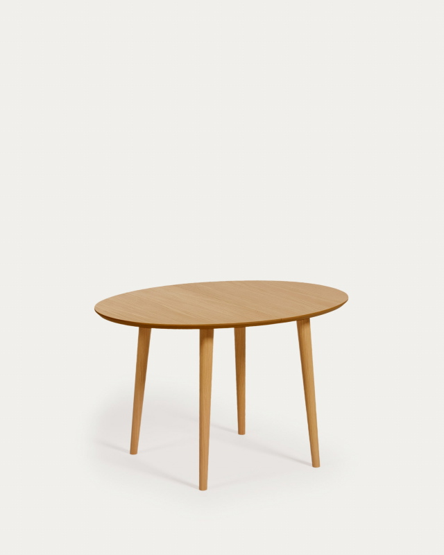 Kave Home Eettafel Oqui Ovaal Naturel Uitschuifbaar 120-200cm