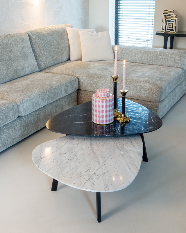 Richmond Salontafel Trocadero Set Van 2 Zwart/Wit