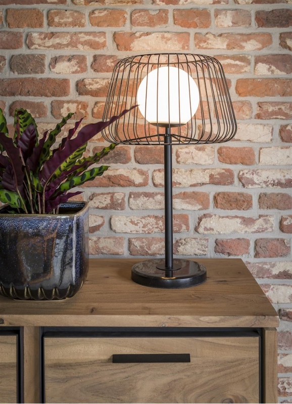 Coco Maison Tafellamp Ally 1-Lichts Zwart
