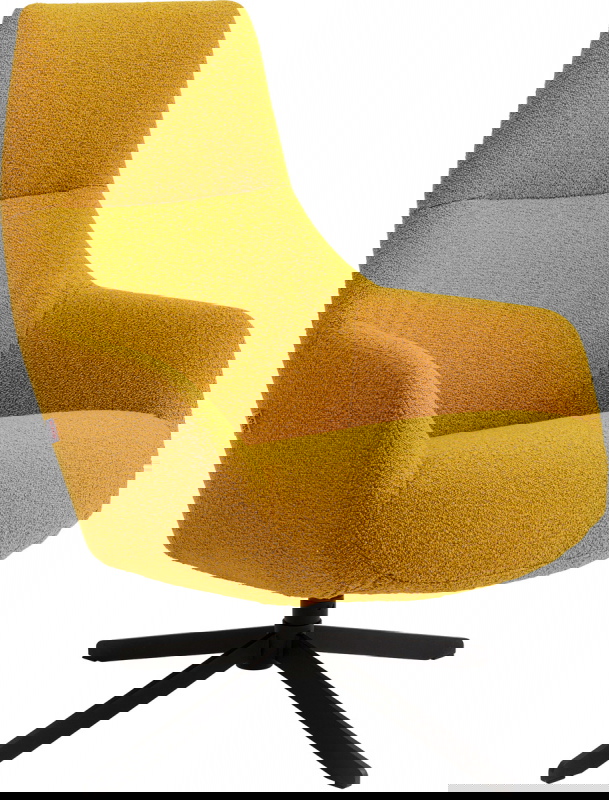 Kare Design Draaifauteuil Mimi Geel