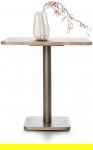 Coco Maison Bistrotafel Brest Eikenhout/Goud 75x75cm