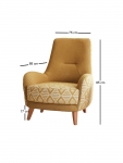 Fauteuil Aztek Teddy Geel