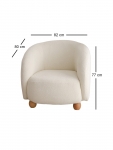 Fauteuil Slon Teddy Wit