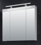 Spiegelkast Devon Hoogglans Wit 3-Deurs 80x75cm