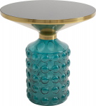 Kare Design Bijzettafel Lola Blauw Ø50cm