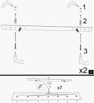 Hanglamp Kem 5-Lichts Zwart