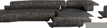 Kare Design Hoekbank Bow Grijs