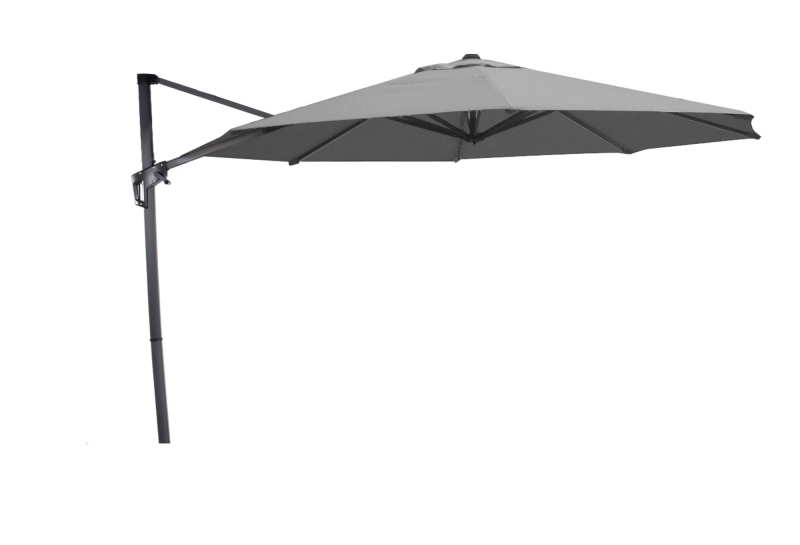 Lesli Living Zweefparasol Virgo Grijs Zonder Volant Ø3,5Mtr