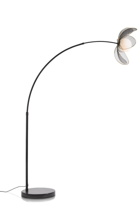 Coco Maison Vloerlamp Magnolia 1-Lichts Zwart