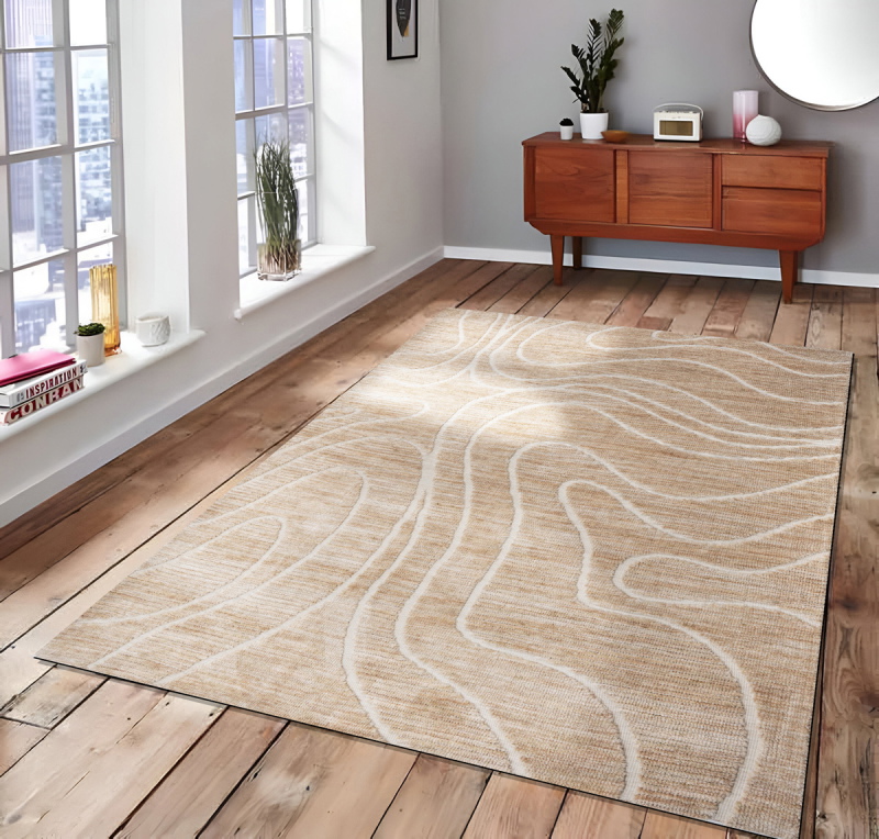 Vloerkleed Atmore Beige 160x230cm - Giga Living