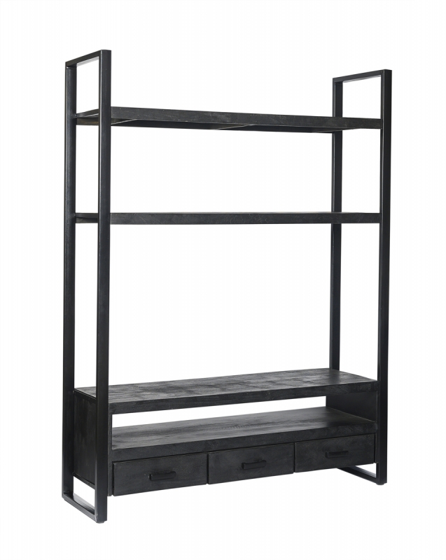 Livingfurn Tv-meubel Norris High Zwart 150cm