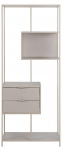 Boekenkast Varven Melamine Grijs Met Lades 185cm - Giga Living