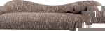 Kare Design Bank Livia 3-Zits Melange Bruin