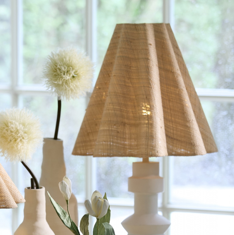 Light & Living Lampenkap Bezaha Raffia Naturel M