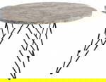 Salontafel Hermanson Stone Ø80x46,2cm Marmer - Giga Living