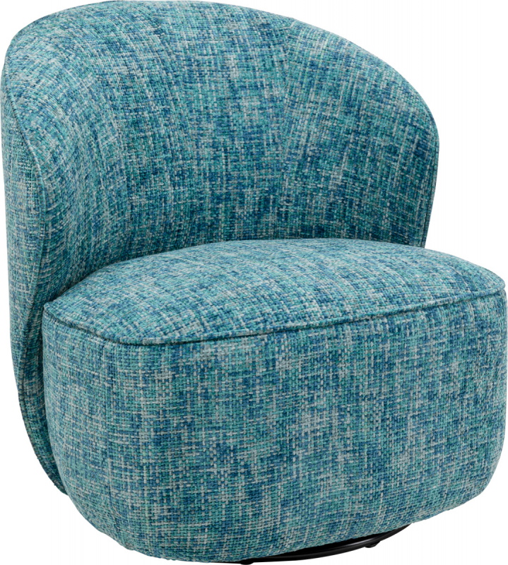 Kare Design Draaifauteuil Ellie Lichtblauw