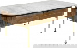 Kare Design Salontafel Grace Wit Marmer/Bruin 110cm