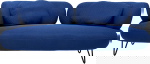 Kare Design Bank Peppo 2-Zits Blauw