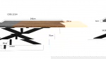 Livingfurn Eettafel Brix Sturdy Spider 240 cm