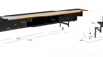 Kare Design Tv-meubel Milano Donkerbruin 200cm
