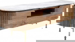 Kare Design Tv-meubel Grace Wit Marmer/Bruin 145cm