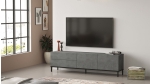 Tv-Meubel Laval Melamine Zilver Zwart 170cm