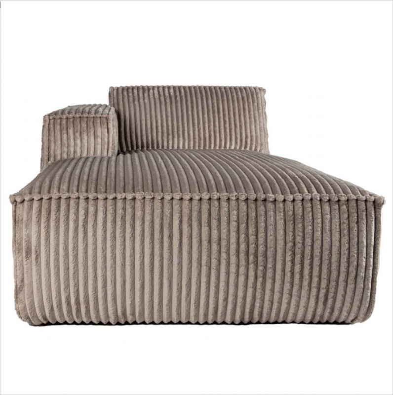 PTMD Bank Animo Element Chaise Longue Links Taupe