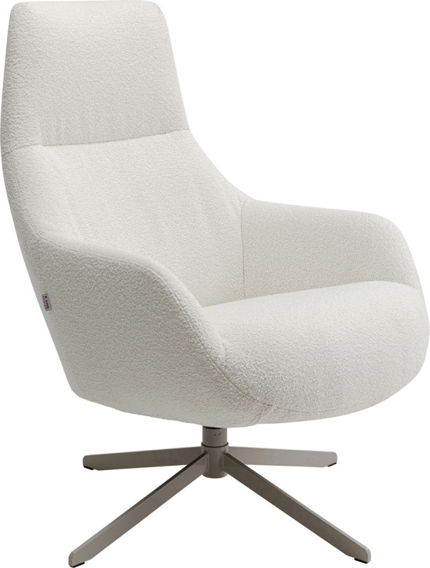 Kare Design Draaifauteuil Mimi Crème