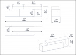 Tv-meubel Nexera Walnoot/Zwart 150cm